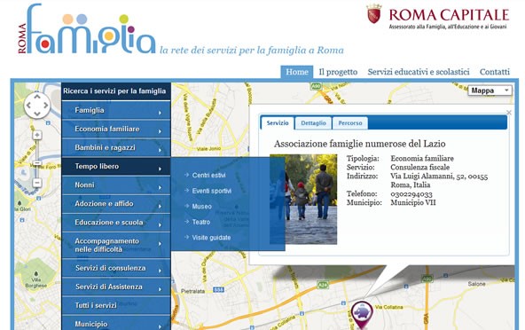 RomaFamiglia.rai.it - il portale di Roma Capitale realizzato attraverso il SIS Mediaera